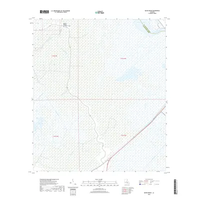 2018 Map of Bayou Boeuf, 2018 Print