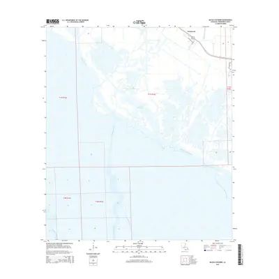 2015 Map of Bayou Cocodrie, 2015 Print