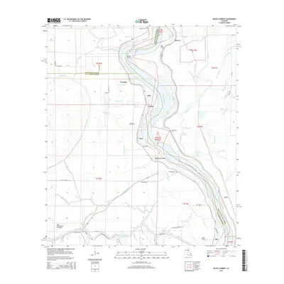 2015 Map of Bayou Current, 2015 Print