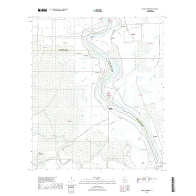 2018 Map of Bayou Current, 2018 Print