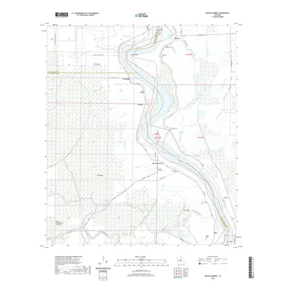 2020 Map of Bayou Current, 2020 Print
