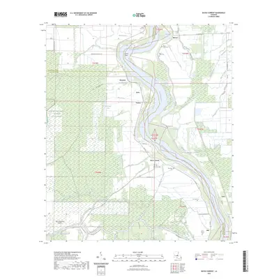2023 Map of Bayou Current, 2023 Print