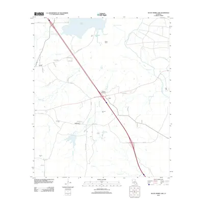 2012 Map of Bayou Pierre Lake, 2012 Print