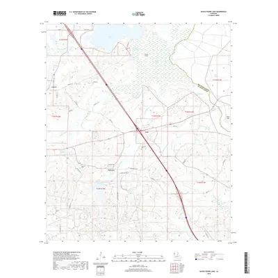 2018 Map of Bayou Pierre Lake, 2018 Print