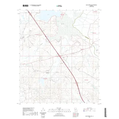 2020 Map of Bayou Pierre Lake, 2020 Print