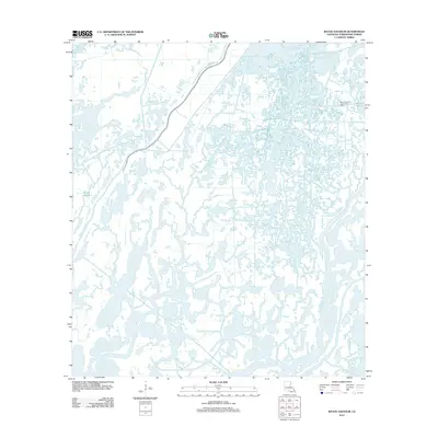 2012 Map of Bayou Sauveur, 2012 Print