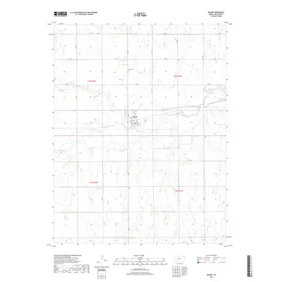 2018 Map of Bazine, 2018 Print