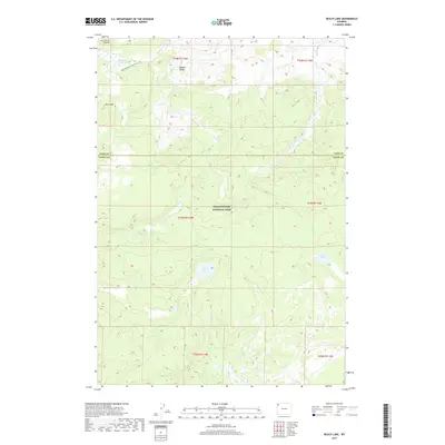 2017 Map of Beach Lake, 2017 Print