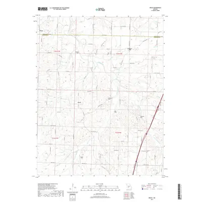 2017 Map of Beach, 2017 Print
