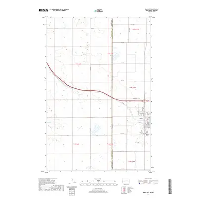 2018 Map of Beach West, 2018 Print