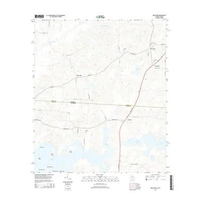 2014 Map of Beachton, 2014 Print