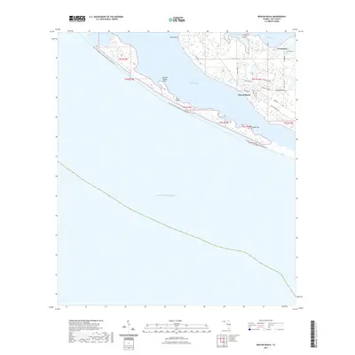 2021 Map of Beacon Beach, 2021 Print
