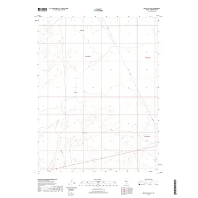 2018 Map of Bean Flat East, 2018 Print