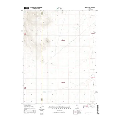 2014 Map of Bean Flat West, 2014 Print