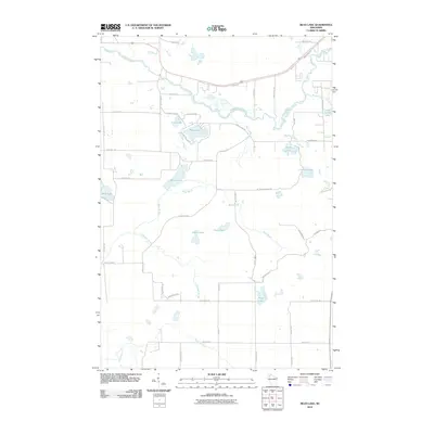 2010 Map of Bean Lake, 2010 Print
