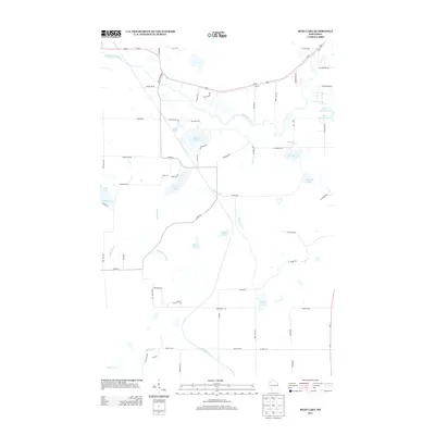 2013 Map of Bean Lake, 2013 Print
