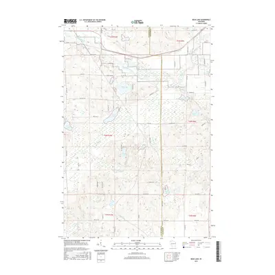 2015 Map of Bean Lake, 2015 Print