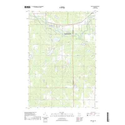 2019 Map of Bean Lake, 2019 Print
