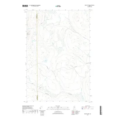 2018 Map of Bean Pot Pond, 2018 Print