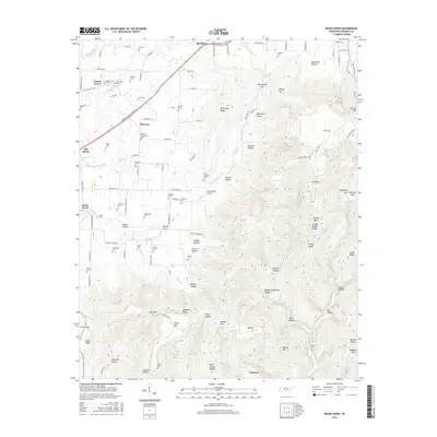 2016 Map of Beans Creek, 2016 Print