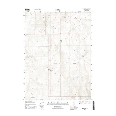 2015 Map of Bear Buttes, 2015 Print