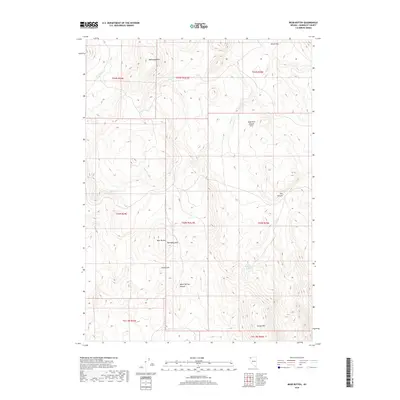2018 Map of Bear Buttes, 2018 Print