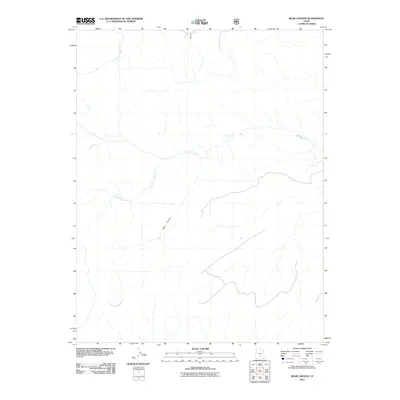 2011 Map of Bear Canyon, 2011 Print