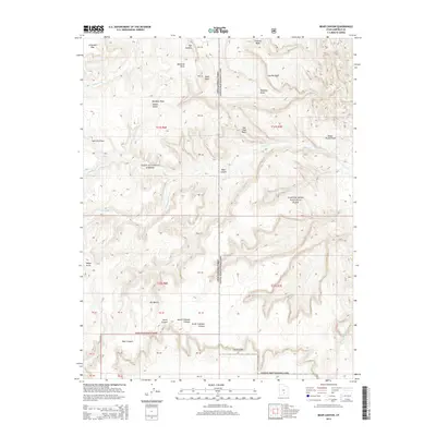 2014 Map of Bear Canyon, 2014 Print