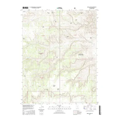 2017 Map of Bear Canyon, 2017 Print