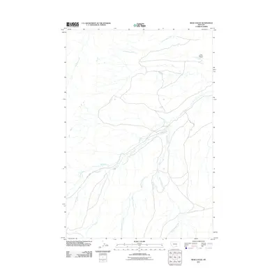 2011 Map of Bear Coulee, 2011 Print