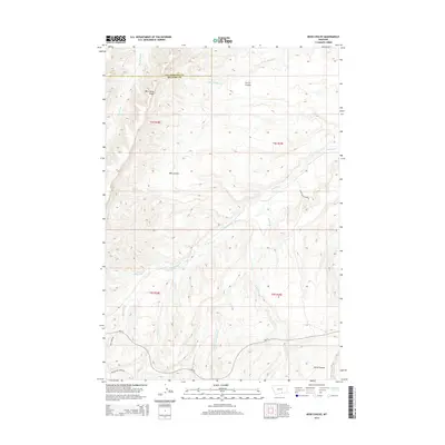 2014 Map of Bear Coulee, 2014 Print