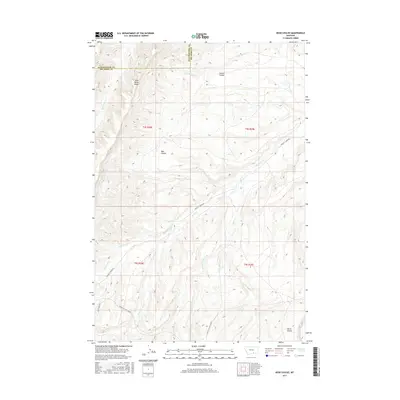 2017 Map of Bear Coulee, 2017 Print