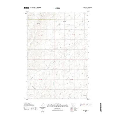 2020 Map of Bear Coulee, 2020 Print