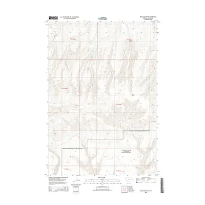 2014 Map of Bear Coulee SW, 2014 Print