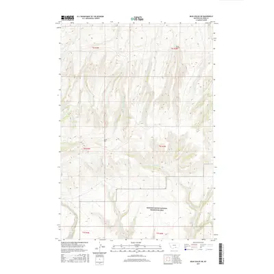 2017 Map of Bear Coulee SW, 2017 Print