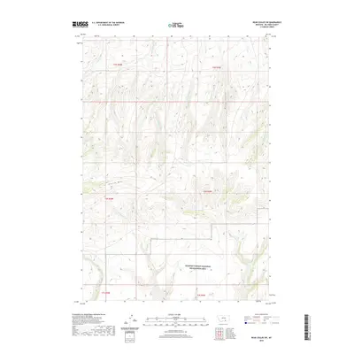 2020 Map of Bear Coulee SW, 2020 Print