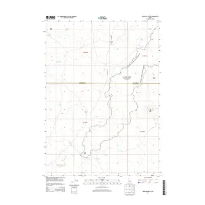 2013 Map of Bear Den Butte, 2013 Print