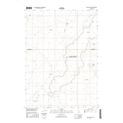 2017 Map of Bear Den Butte, 2017 Print