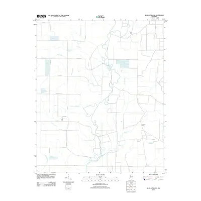 2012 Map of Bear Gut Bayou, 2012 Print