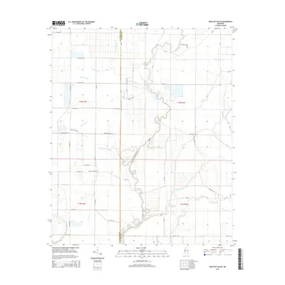 2015 Map of Bear Gut Bayou, 2015 Print
