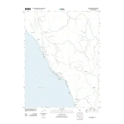 2012 Map of Bear Harbor, 2012 Print