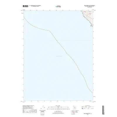 2018 Map of Bear Harbor OE W, 2018 Print
