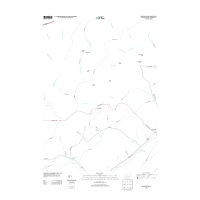 2013 Map of Bear Knob, 2013 Print