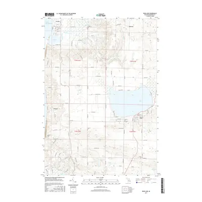 2017 Map of Bear Lake, 2017 Print