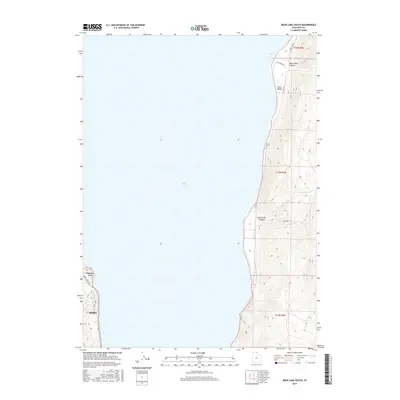 2017 Map of Bear Lake South, 2017 Print