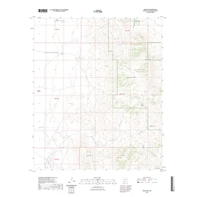 2023 Map of Bear Peak, 2023 Print