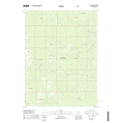 2018 Map of Bear Peak, 2018 Print