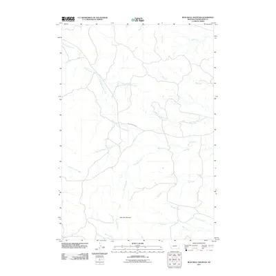 2011 Map of Bear Skull Mountain, 2011 Print