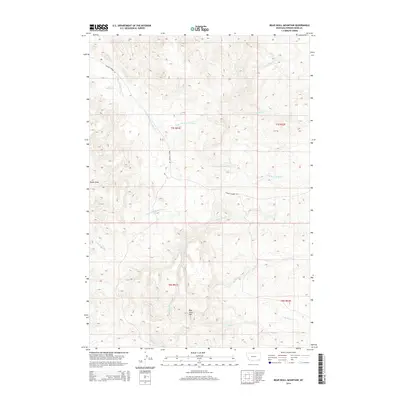 2014 Map of Bear Skull Mountain, 2014 Print