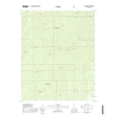 2020 Map of Bear Springs Peak, 2020 Print